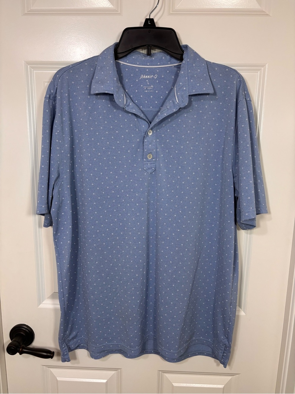 Johnny-O Short Sleeve Polo Shirt Men’s L Blue